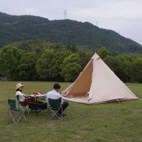 High quality cotton canvas outdoor single layer 4m teepee tipi tent