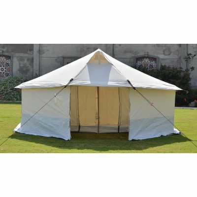 Outdoor 100% Polyethylene 4*6 family relief tent for 5 persons