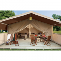 Large comfortable safari canvas tents waterproof family glamping tent