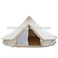 6M double doors bell tent outdoor camping tent