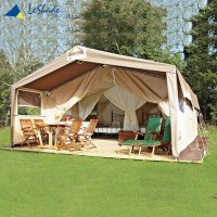 Unique design breathable comfortable 4.5x8m canvas safari tent