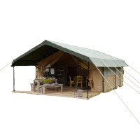 White canvas safari tent glamping tent on sale