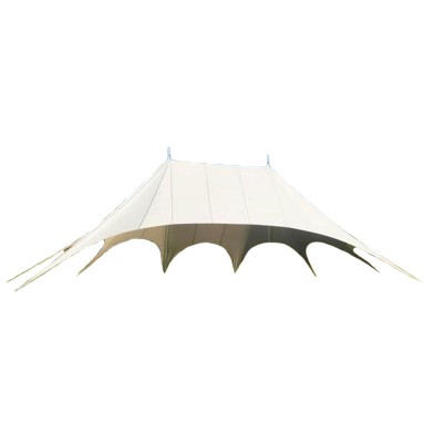 Double star party tent for outdoor event