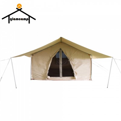 Factory outdoor waterproof poly cotton canvas wall tent safari tent